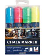 Feutre à craie liquide 7 - 15 mm - Assortiment : SECURIT Lot de 4 Image