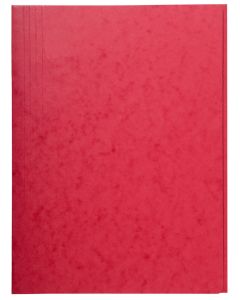 Chemise en carte lustrée à 3 rabats - Rouge : EXACOMPTA Image