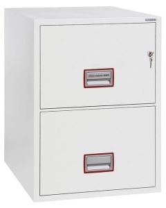 PHOENIX  FS2252K FIRE FILE :  Armoire ignifugée pour dossiers suspendus - Serrure à clé - anti-feu 1 H 30 - 2 tiroirs