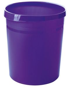 Corbeille à papier jaune 18 litres  GRIP HAN 18190-15 Poubelle