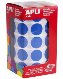 Photo Gommettes adhésives rondes - 20 mm - Bleu AGIPA