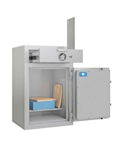 Coffre de dépôt de fonds - Classe 1 - Serrure à clé et électronique - HARTMANN Zephir Dépôt 801