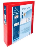 EXACOMPTA : 10 classeurs personnalisables avec 3 pochettes - Rouge  51843RE