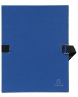 Chemise à sangle toilée - Dos extensible - Bleu marine : EXACOMPTA Visuel