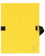 Chemise à sangle toilée - Jaune - Dos extensible : EXACOMPTA Image