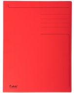 EXACOMPTA : Lot de 50 chemises imprimées à 3 rabats - 448003E Rouge (Papier recyclé)