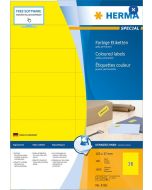 4256 HERMA : Étiquettes adhésives - Multi-usages - 105,0 x 37,0 mm - Jaune