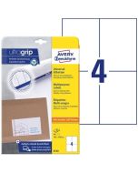 Photo Étiquettes adhésives - 105 x 148 mm - Blanc AVERY Office and Home