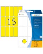 Photo HERMA 2411 : Lot de 480 étiquettes - 20,0 x 50,0 mm - Jaune
