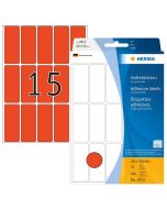 Photo HERMA 2412 : Lot de 480 étiquettes - 20,0 x 50,0 mm - Rouge