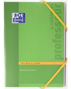 Cahier de Textes Professeurs - Collège et Lycée - 210 x 297 mm : OXFORD Modèle