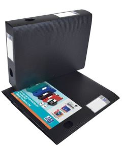 Boite de classement Memphis avec bouton - 40 mm - Noir : OXFORD Visuel