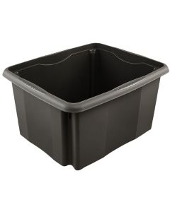 Boîte de rangement Eco-line - 24 litres - Graphite : KEEEPER Emil Eco