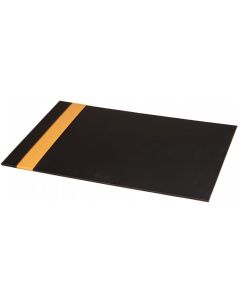 Sous-Mains - 600 x 400 mm - Simili cuir - Noir/Orange : RHODIA Visuel