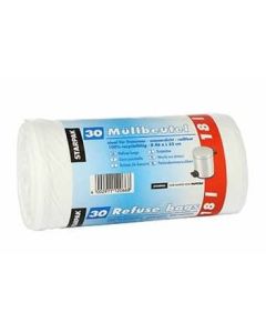 Photo Lot de 30 sacs poubelle - 18 litres - Blanc PAPSTAR-image