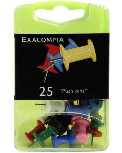 Exacompta 14740E : Boite de 25 Punaises - Assortiment Push Pins photo