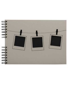 Album photos à spirales - 320 x 220 mm - 150 photos - Beige : EXACOMPTA Instants