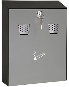 Cendrier mural en métal - Noir Durable 3333-01 