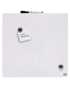 Tableau Mémo Magnétique Carré - Blanc - 360 x 360 mm : NOBO image