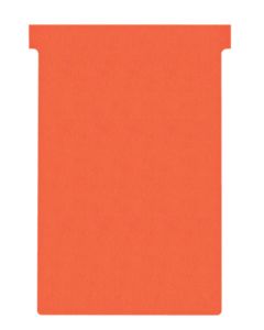 Photo Fiches T - Indice 4 / 124 mm - Rouge : NOBO Lot de 100 réf. 2004003