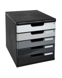 Module de rangement 5 tiroirs - Modulo - Gris : EXACOMPTA Shades of grey image