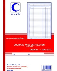 Carnet 4 Colonnes - 297 x 210 mm ELVE 3104
