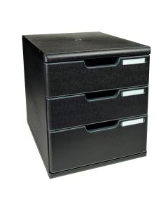EXACOMPTA : Module de rangement 3 tiroirs Modulo - Noir 325414D