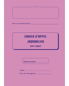 Cahier d'appels journaliers 36286 ELVE : Lot de 5 
