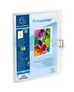 37802H EXACOMPTA Chemises à sangle personnalisable Kreacover - Blanc