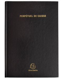 EXACOMPTA : Agenda  perpétuel de Caisse - Reliure noire 38971E