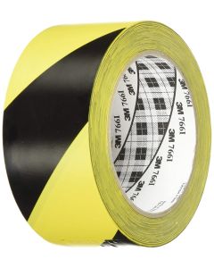 Photo 3M SCOTCH : Ruban adhésif PVC souple - Noir/Jaune  Signalisation