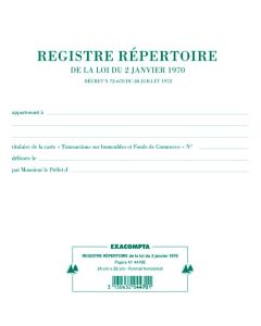 Registre immobilier répertoire EXACOMPTA 4470E