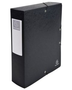 Boîte de classement Carte lustrée - Dos 80 mm - Noir EXACOMPTA Exabox Image