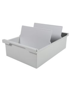 Bac pour 1200 fiches  - Format A5 - Gris lumière EXACOMPTA 52340D