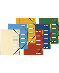 Trieur avec élastiques 6 compartiments EXACOMPTA Harmonika Assortiment