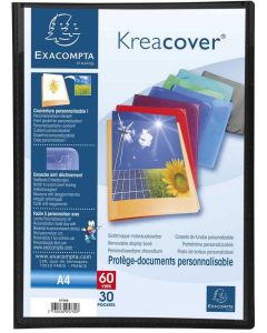 Protège-documents personnalisables de 60 vues - Noir EXACOMPTA : 5731E porte-vues