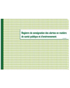 Registre des Alertes pour la Santé publique et l'environnement Exacompta 6613E Cahier