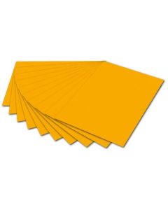 Carton de Bricolage 700 x 1000 mm - Jaune Foncé - 300 g/m² FOLIA Lot de 10