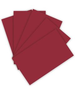 Carton de Bricolage 700 x 1000 mm - Rouge Foncé - 300 g/m² FOLIA Lot de 10