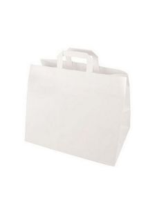 Sac en Papier - 320 x 170 x 270 mm - Kraft Blanc PAPSTAR Lot de 50 image