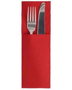 Pochette Serviette à couverts - Bordeaux PAP STAR  Royal Lot de 50