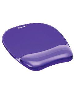Photo Tapis de souris avec repose-poignet Gel Cristal - Violet Fellowes 9144104 Image