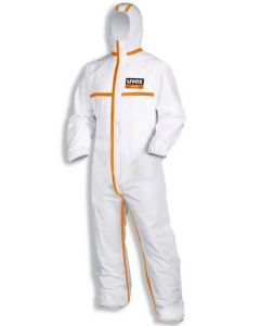 Combinaison de protection jetable 4B - Blanc/Orange - Taille XXL : UVEX image