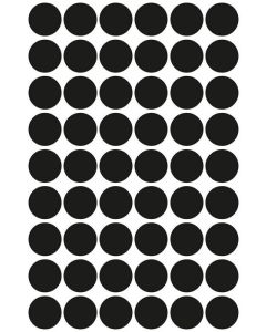 Photo Pastilles adhésives 12 mm - Noir AVERY Étiquettes rondes