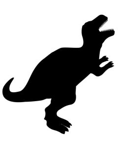 Tableau noir décoratif - Ardoise 470 x 300 mm Dinosaure SECURIT Silhouette Image