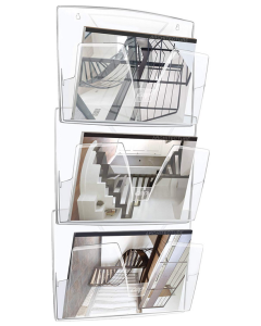 CEP : Présentoir brochures mural - 3 compartiments A4 170