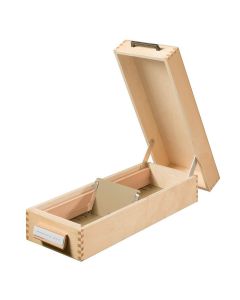 Photo Boite pour fiches en bois ouverte - Format A7 - 1500 fiches : HAN 1007