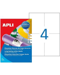 Photo Étiquettes adhésives spéciales intempéries - 105 x 148,5 mm AGIPA