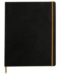 Photo RHODIA : Carnet ligné RHODIARAMA A4 Noir 117702C