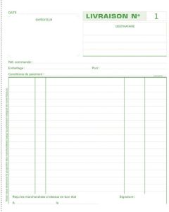 LIVRAISONS Carnet autocopiant Tripli Exacompta 13161E